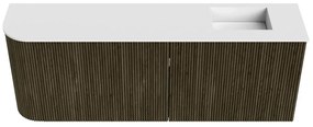 Mondiaz Joya 110cm toiletmeubel ronding links shadow met wastafel faye rechts zonder kraangat talc