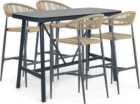 Barset 4 personen 150 cm Rope Grijs De Laan Projects