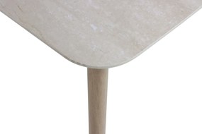 Dining Tuintafel rechthoekig 160 x 90 cm Aluminium Taupe Santika Indah