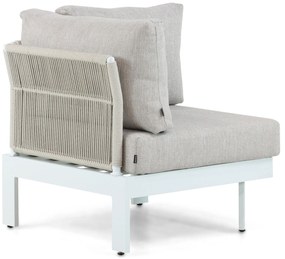 Hoek loungeset 5 personen Aluminium Wit  Lifestyle Garden Furniture Lorenzo