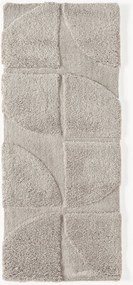 Pluizige hoogpolige loper Jade met verhoogde hoog-laag structuur