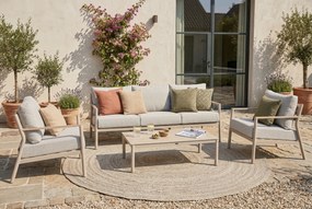 Stoel en Bank Loungeset 5 personen Aluminium Taupe  Lifestyle Garden Furniture Verano