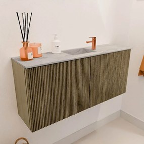 Mondiaz Joya DLux 90cm toiletmeubel dusk met wastafel faye midden 1 kraangat glace