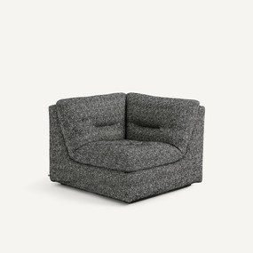 Moduleerbare hoek van 90°, in bouclé stof, GIULIANO