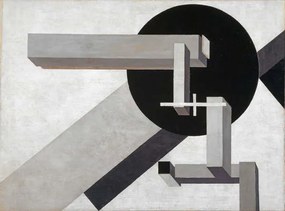 Lissitzky, Eliezer (El) Markowich - Kunstdruk Proun 1 D, 1919, (40 x 30 cm)