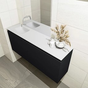 Mondiaz Olan 120cm toiletmeubel urban met wastafel talc links geen kraangat