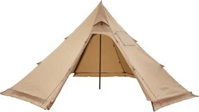 VEVOR kampeertent voor 4 personen, draagbare tipi-tent met kachelaansluiting, canvas piramidetent, lichtgewicht 4-seizoenen tenten voor wandelen, vissen en backpacken, maat M