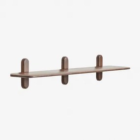 Veleta Houten Wandrek 1 Plank & ↔︎ 130 Cm & Donker Acaciabruin - Sklum