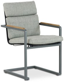 Tuinstoel Aluminium/teak Grijs-antraciet Osmen Orso