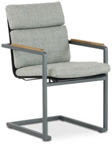 Tuinstoel Aluminium/teak Grijs-antraciet Osmen Orso