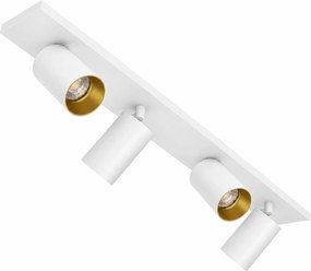 Richtbare opbouwspot Mila 4 wit / goud