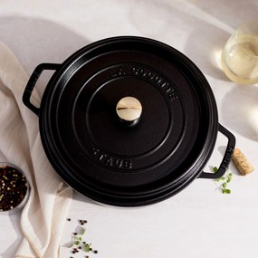 Staub La Cocotte Cocotte 26 cm / 5,25 l, Rond, Zwart - La Cocotte - Staub