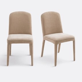 Set van 2 met stof beklede stoelen, Wilga