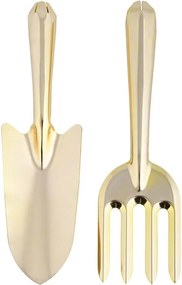 Esschert Design gouden tuingereedschap - Schopje en harkje