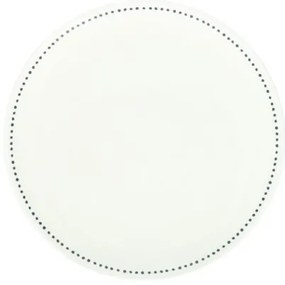 Ontbijtbord met blauwe stip, organisch, porselein,Ø 20 cm