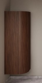 Gliss Design Alluro kolomkast 160cm met ronding rechts walnut