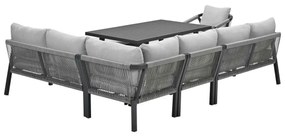 Garden Impressions Tarera lounge dining set 7-delig - donker grijs