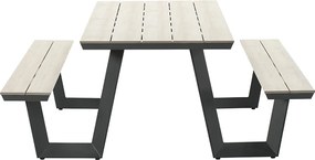 Garden Impressions Sarria picknick set 200 x 90 - donker grijs