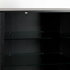 Zuiver Barbier Black Zwarte Design Wandkast - 100x45x140cm.