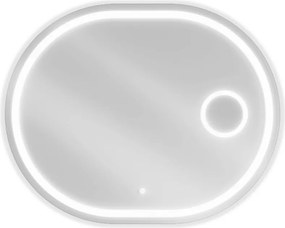 Mexen Umba verlichte badkamerspiegel met cosmeticaspiegel 80 x 60 cm, LED 6000K, antivermoeiing - 9822-080-060-611-00