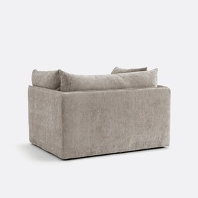 XL fauteuil Malo in getextureerd fluweel