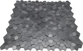 Zelfklevende Mozaïektegels Metaal | Pentagon 3D Antraciet | 28,2×28,2 cm | Keuken, Bad &amp; WC