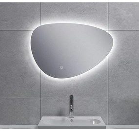 Wiesbaden Uovo spiegel eirond met LED, dimbaar 60 cm 38.4162