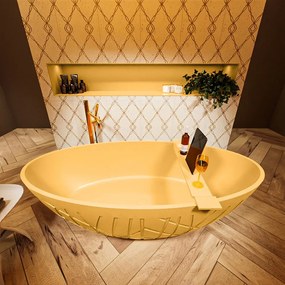 Mondiaz Holm vrijstaand bad 180x85cm kleur ocher