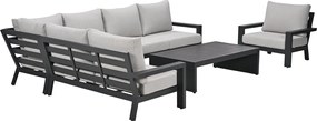 Garden Impressions Sorelli loungeset 6-delig - donker grijs