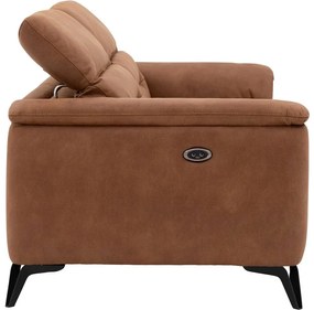 Goossens Excellent Bank Alma cognac, micro leer, 2,5-zits, urban industrieel