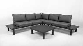 DATHO OUTDOOR Hoek Loungeset - Cuba - Aluminium - Datho Outdoor - Donkergrijs