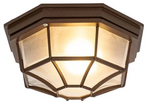Buitenlamp Landelijke plafondlamp roestbruin 26,5 IP44 - Bri Landelijk Buitenverlichting rond