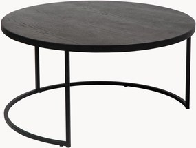 Ronde salontafel Emir met houten tafelblad