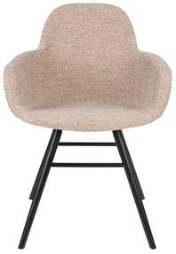 Zuiver Albert Kuip Soft Gestoffeerde Kuipstoel Met Arm Beige