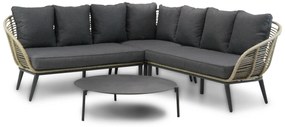 Hoek loungeset 4 personen Wicker Taupe Coco Coco Leonardo