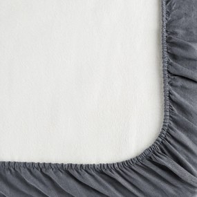 Hoeslaken voor topdekmatras in gewassen linnen, Elina