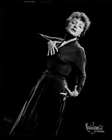 Foto Edith Piaf  1955 on American tour, Seymour, Maurice