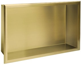 bathroom shelf 30x45 gold brush
