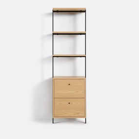 Kleerkamermodule met 3 legplanken en 2 lades, Talist