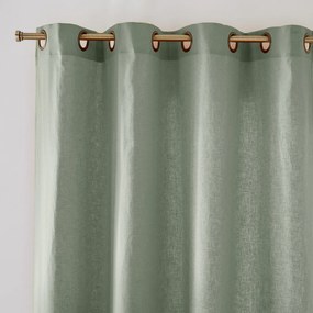 Gordijn in halflinnen met oogjes, Lincot