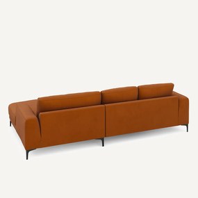 XL hoekbank rechts in linnen fluweel, MARSILE