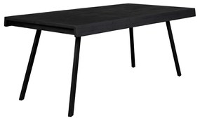 Lavis Suri Black Eettafel Van Gerecycled Teak Zwart 200 X 90 Cm - 200 X 90cm.
