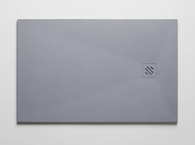 Resigres Zero douchebak 100x90cm grijs mat composiet