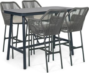 Barset 4 personen 150 cm Rope Grijs De Laan Projects