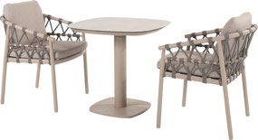 Manolo Piacenza bistro dining tuinset 3 delig keramiek latte Taste 4SO