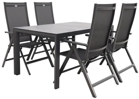 Hartman Napoli/Baltimor 150 cm. verstelbare tuinset - 5-delig