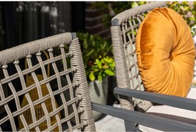 Garden Impressions Burela tuinstoel taupe - 4 stuks