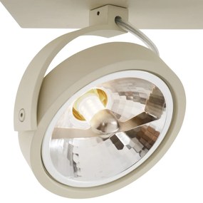 Moderne plafondSpot / Opbouwspot / Plafondspot beige G9 rond draai- en kantelbaar - Go Modern G9 Binnenverlichting Lamp