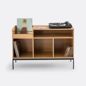 Vinyl meubel in eik, Compo