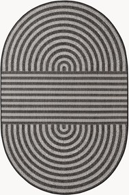 In- & outdoor ovale laagpolige vloerkleed Haringey